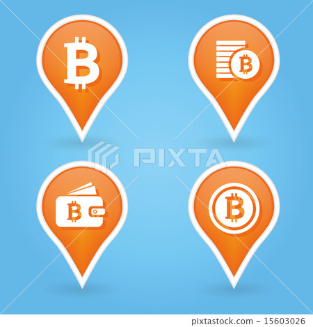 bitcoin pointers - Stock Illustration [15603026] - PIXTA
