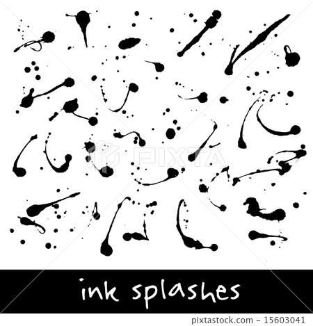 ink splash collection - Stock Illustration [15603041] - PIXTA