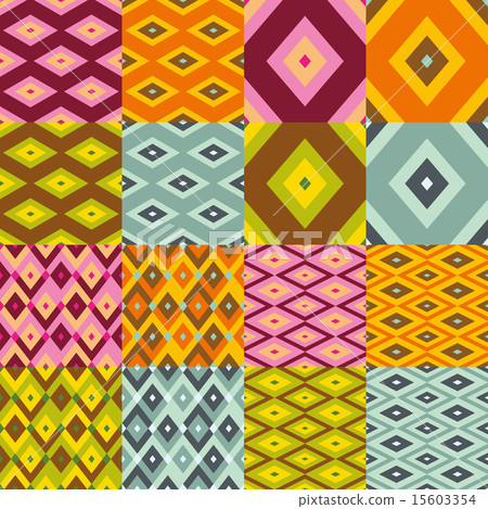 rhomboid seamless pattern collection 15603354