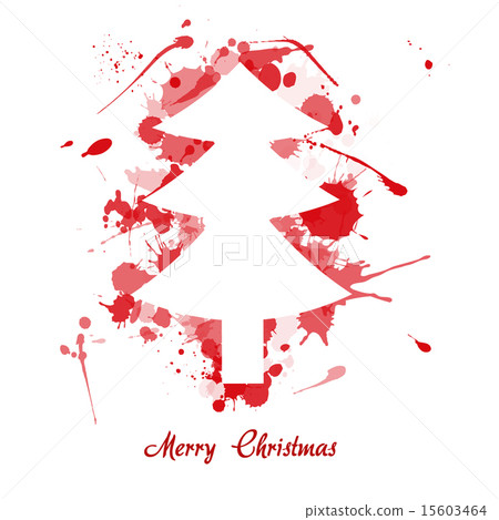ink christmas tree - Stock Illustration [15603464] - PIXTA