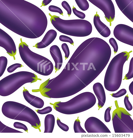 seamless eggplant pattern 15603479