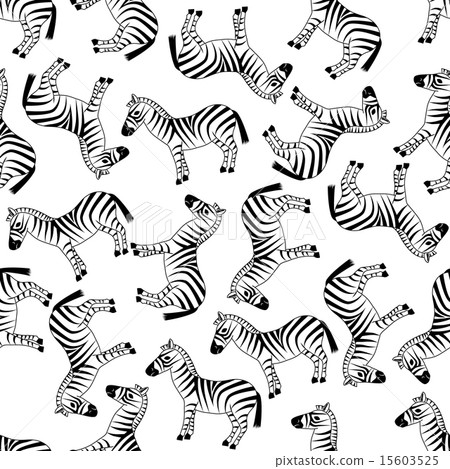 seamless zebra pattern - Stock Illustration [15603525] - PIXTA