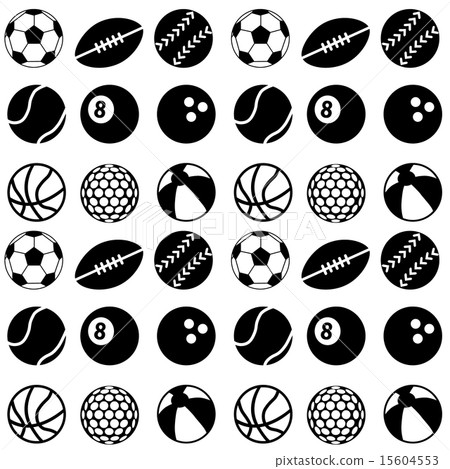 seamless ball pattern - Stock Illustration [15604553] - PIXTA