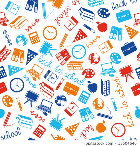 back to school seamless pattern 15604646