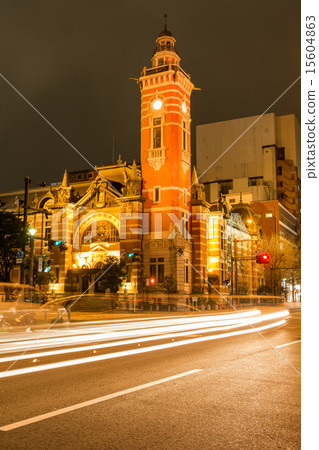Night view and ruins of Yokohama City Open Port Memorial Hall Night view and ruins of Yokohama City Open Port Memorial Hall 15604863
