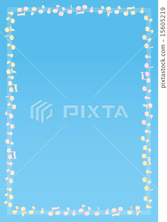 I enclose it with blue sky and staff music for music concert 15605219