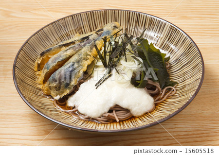 茄子的天婦羅麵條蕎麥麵 15605518