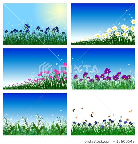 Meadow color background set Meadow color background set 15606542