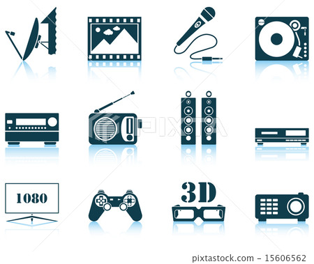 Set of multimedia icon Set of multimedia icon 15606562