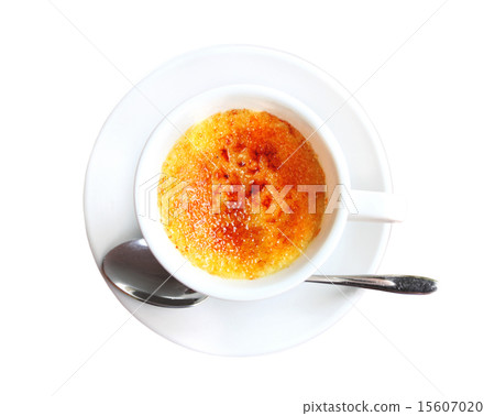 Creme Brulee in a coffee cup 15607020