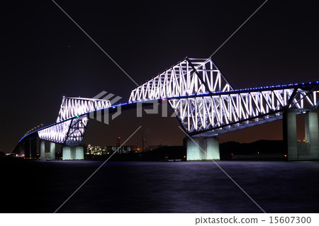 Tokyo Gate Bridge Light Up Night View May 15607300