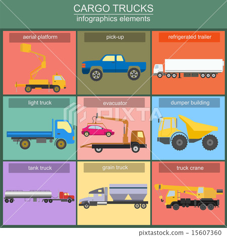 Set of elements cargo transportation Set of elements cargo transportation 15607360