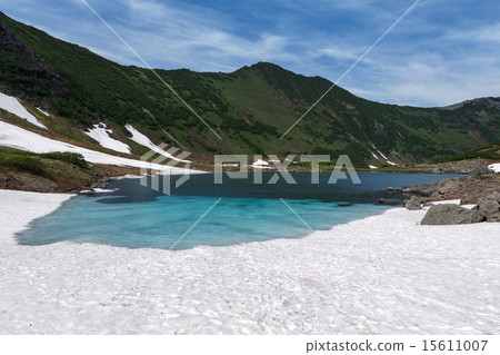 Mountains and Blue Lake on Kamchatka Peninsula Mountains and Blue Lake on Kamchatka Peninsula 15611007
