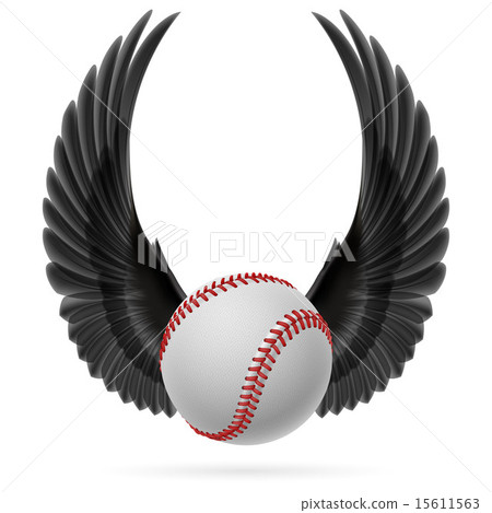 Flying baseball Flying baseball 15611563