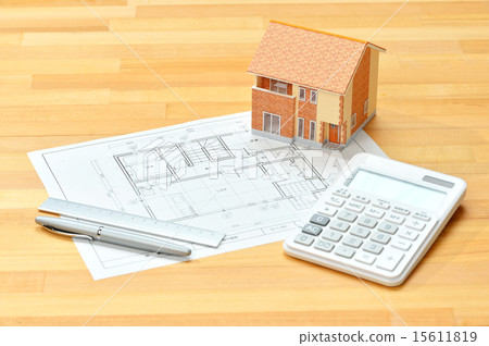 Architectural model, house model, image of mortgage 15611819