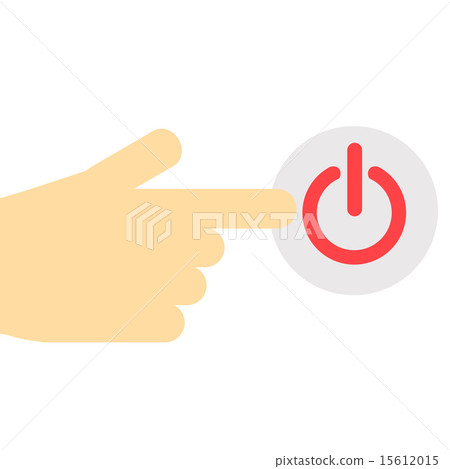 按電源按鈕手指向右 按電源按鈕手指向右 15612015