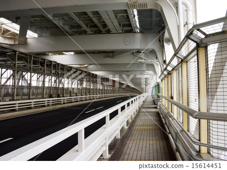 臨港路和臨海新交通系統在彩虹橋上運行 15614451