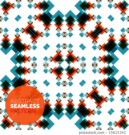Vector colorful seamless geometric pattern. Modern stylish abstract texture 15615341
