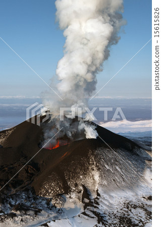 Eruption Tolbachik Volcano on Kamchatka. Russia Eruption Tolbachik Volcano on Kamchatka. Russia 15615826