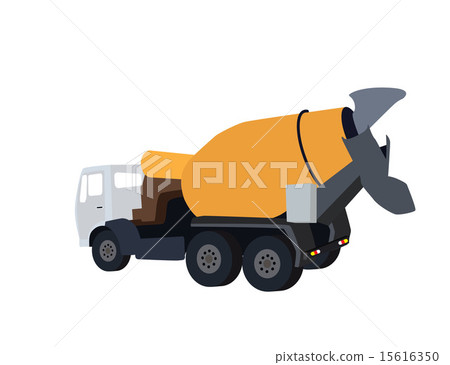 Machine Concrete Pump. Vector Illustration. 15616350