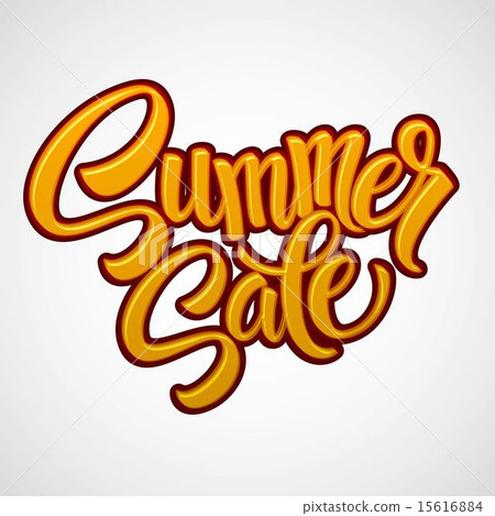 Summer sale message on orange background 15616884