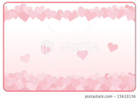 The set of hearts (diluted) board _ red and white frame The set of hearts (diluted) board _ red and white frame 15618136