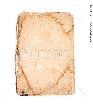 Old book on white background Old book on white background 15618703