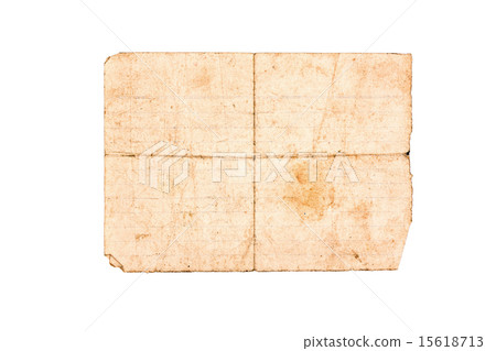 Old paper isolated on a white background Old paper isolated on a white background 15618713