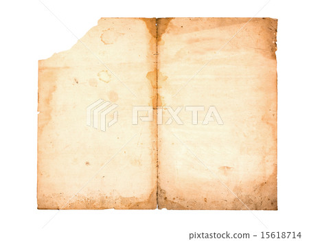 Old paper isolated on a white background Old paper isolated on a white background 15618714