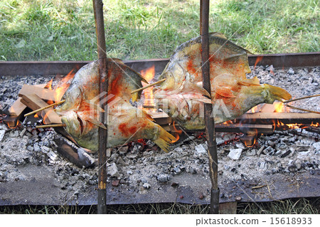 Fish on the grill 15618933
