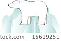 Landscape polar bear and iceberg 15619251