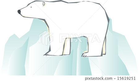 Landscape polar bear and iceberg 15619251
