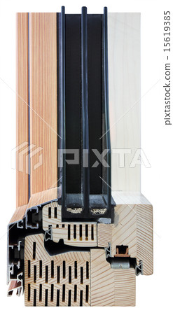 Cross section of window 15619385