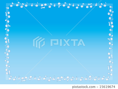 Music staff side Wave notes _ note 15619674