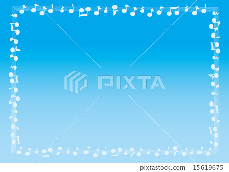 Music staff side Wave notes _ note 15619675