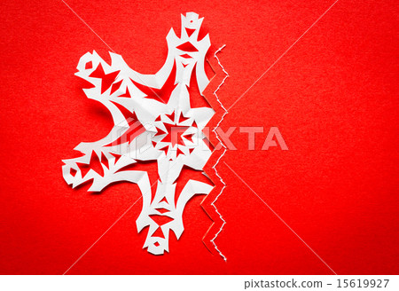 Vintage Christmas postcard paper snowflakes Vintage Christmas postcard paper snowflakes 15619927