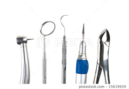 Dental tools isolated on white background 15619939