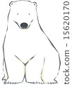 Polar bear sitting 15620170