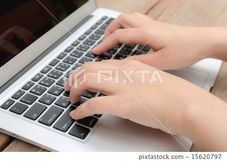 Closeup of business woman hand typing on laptop Closeup of business woman hand typing on laptop 15620797