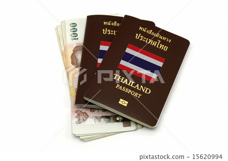 Thailand passport, Thai money for Travel concept Thailand passport, Thai money for Travel concept 15620994