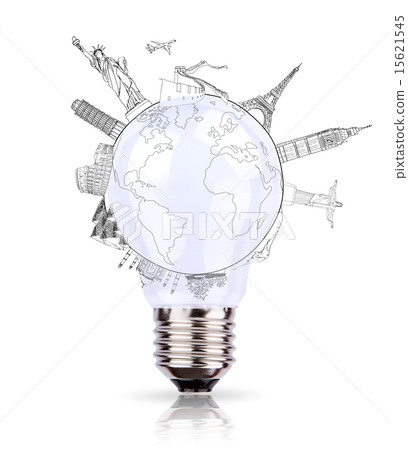 Bulb of World travel  15621545