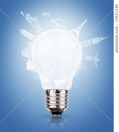 Bulb of World travel  15621546