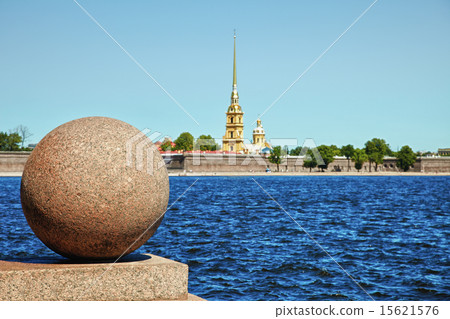 Peter and Paul Fortress. Oppositely banks of Neva 15621576