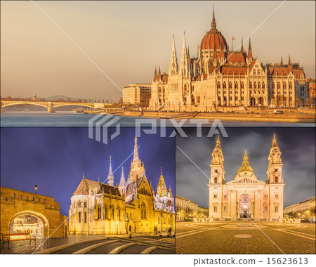 The beauty panorama of attractions Budapest. The beauty panorama of attractions Budapest. 15623613