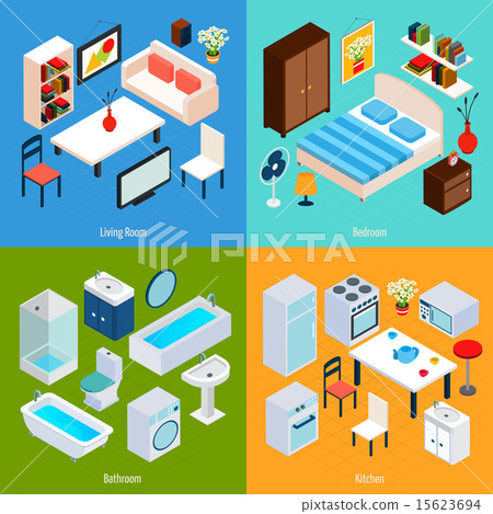 Isometric Interior Set 15623694