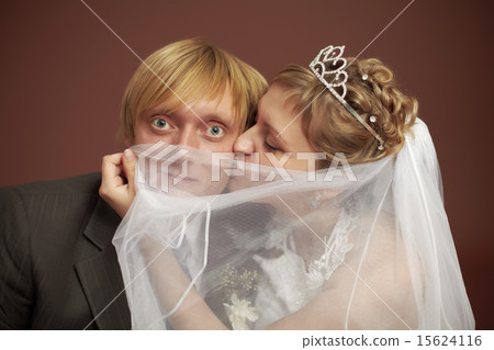Funny bride and groom 15624116