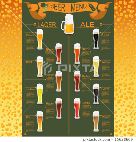 Beer menu set, creating your own infographics 15628609