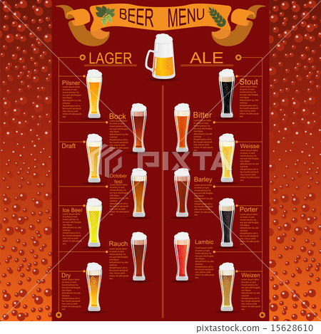 Beer menu set, creating your own infographics 15628610