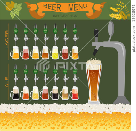 Beer menu set, creating your own infographics 15628971