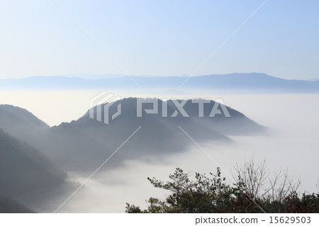 Misumi的Mifunefuri平原（從Shichihozan Group Inazaruyama觀看Shichihozan線的南端，遠處的Uzenji山） 15629503